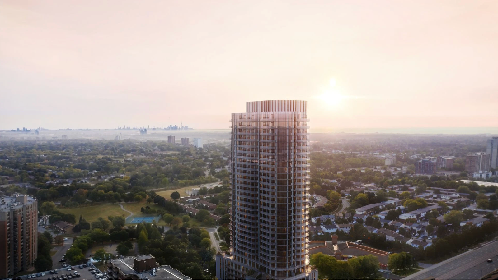 Alba tower at sunrise