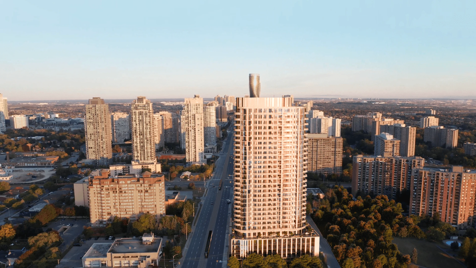 Aerial view of Alba in Downtown Mississauga